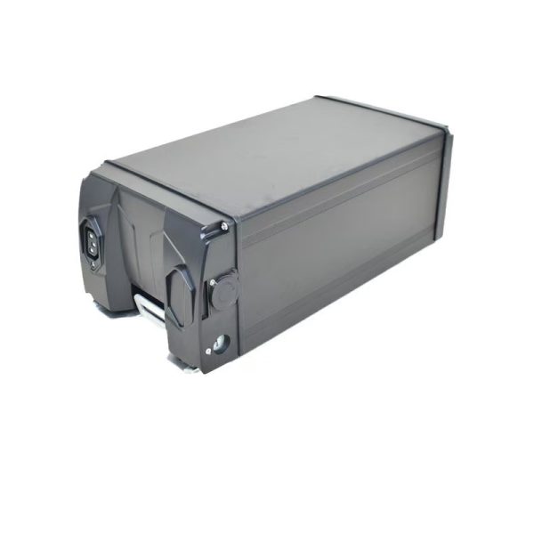 Empty Rear Rack Ebike Battery 36V 48V 52V Black Electric Bicycle Battery Cases 18650 21700 Lithium Battery Box - 图片 3